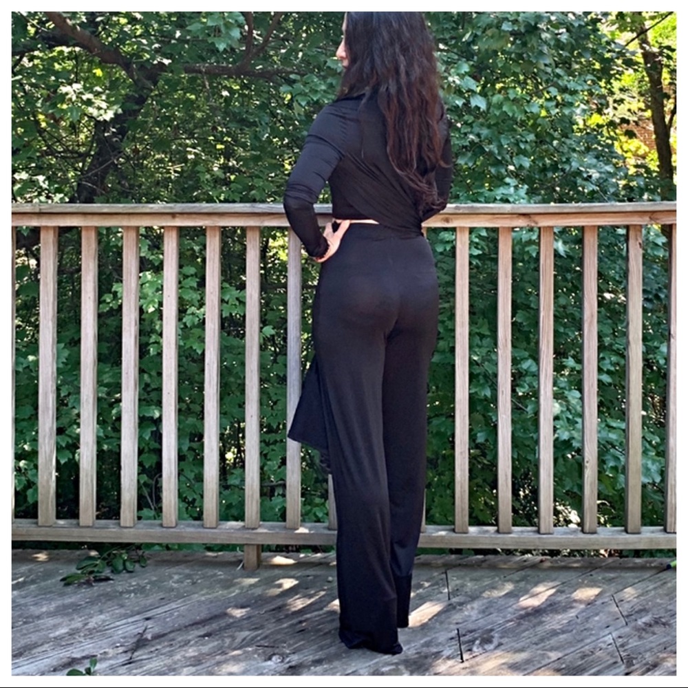 ✨LAST ONE✨Black chic Jacket Pant Top Set - Picture 7 of 7